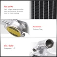 thumbnail image 4 of AJP Distributors 2-Row Dual Core Full Aluminum Coolant Engine Cooling Bolt-On Radiator Compatible/Replacement For Mazda RX-7 RX7 FB3S Automatic & Manual Transmission A/T M/T 1983 1984 1985 83 84 85, 4 of 7
