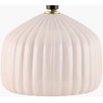 thumbnail image 3 of Livabliss Table Lamps, 15" Vadso Traditional Bedside Nightstand Table Lamp for Bedroom Living Room Office, Pink Body with White Cream Shade (15"H x 8"W x 8"D), 3 of 6