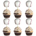 thumbnail image 1 of Topper para cupcakes IPAIDUI de béisbol, 24 piezas, 1 of 7