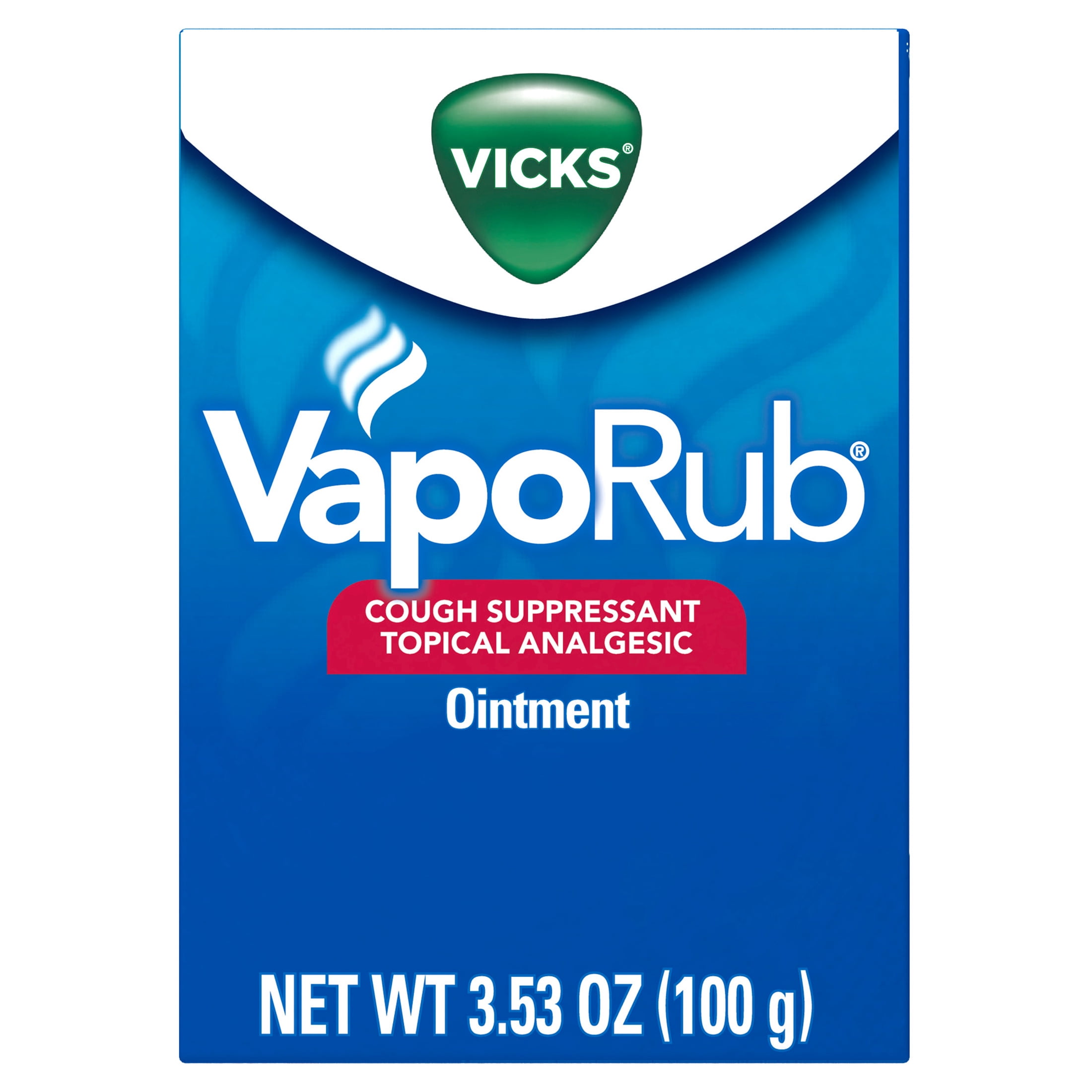 Vicks VapoRub Topical Chest Rub and Analgesic Ointment, 3.53 oz