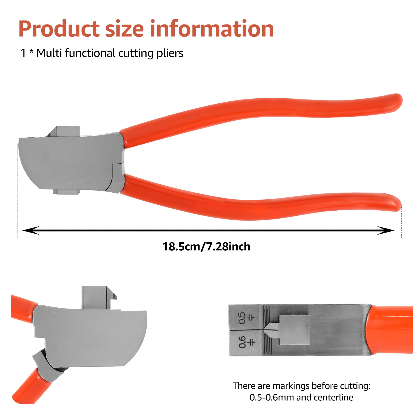 AEVXKHI Hard Alloy Steel Key Cutter Machine, Practical Key Cutter Tool, Multifunctional Key Cutting Pliers for Vehicles Cars Doors Key