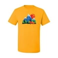 thumbnail image 2 of Wild Bobby, Neon Colorful California Bear Sunset Cali Redwoods | Mens Fashion Graphic T-Shirt, Gold, X-Large, 2 of 4