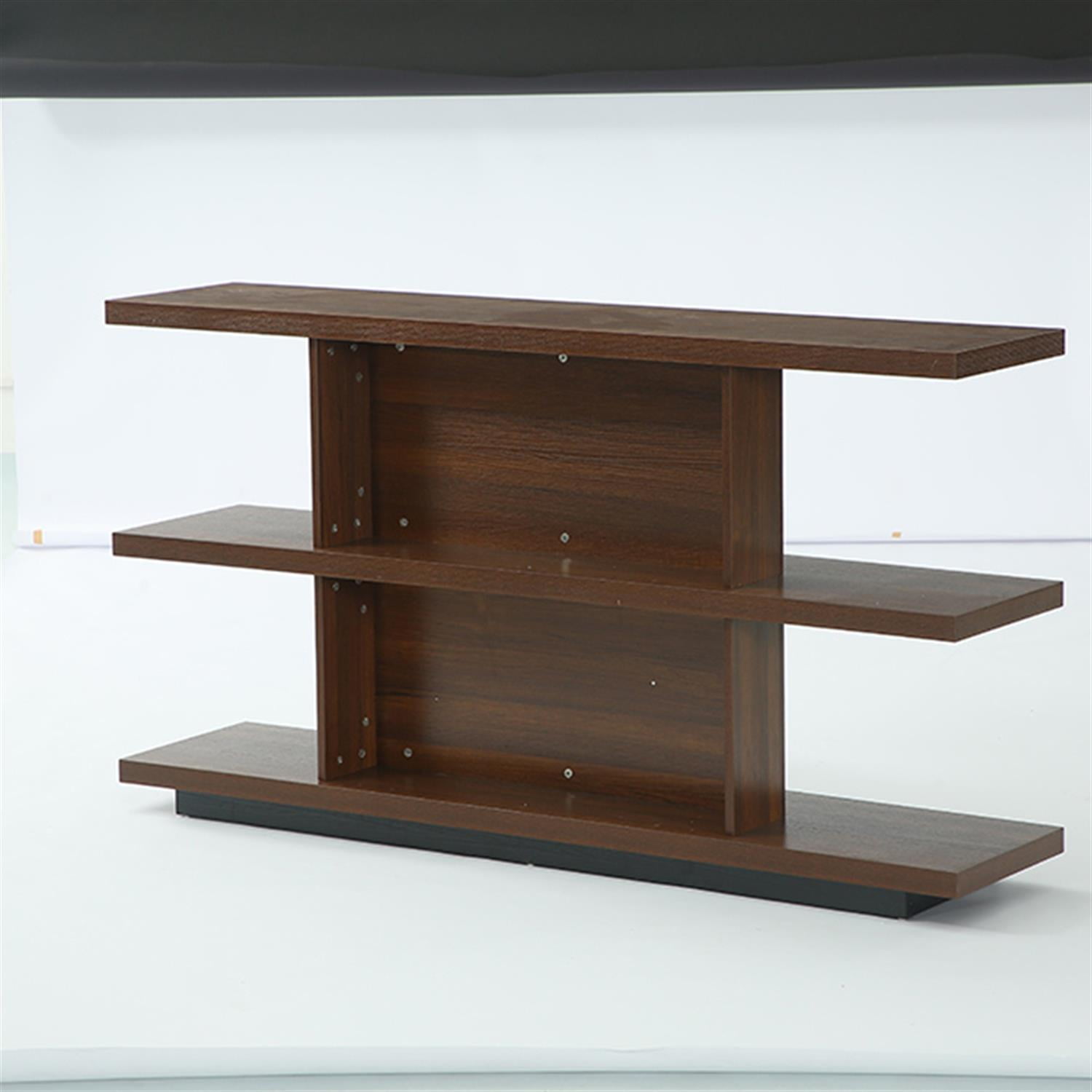 Demi Bonn 63" Console Table, 3-Tier Farmhouse Entryway Table Sofa Table with Storage Shelves for Hallway, Bedroom, Living Room, Brown