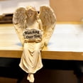 thumbnail image 5 of Angel Shelf Sitter Figurine (4.72in) - "Watching Over You" Memorial Statue, Resin Home Decor for Shelf & Mantel, 5 of 6