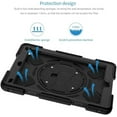 thumbnail image 7 of Case for iPad 6th 5th Generation 9.7 inch 2018 2017 / iPad Pro 9.7 / iPad Air 2 Protective Cover with 360° Rotating Stand, Hand/Shoulder Strap, Pencil Holder, 7 of 7