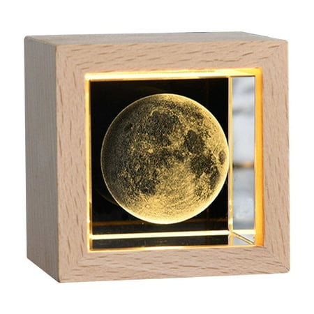 

HGDHJO Squared CrystalBall Night Light For Kids 3D CrystalBall Night Light CrystalBall Ornament For Bedroom Decor For Teens Boys And Girls(2.8x2.8x2in) (A)