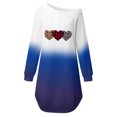 thumbnail image 5 of Pompotops Robe Décontractée d'Automne à Manches Longues Imprimée Tournesol pour Femmes, Épaules Dénudées, Saint-Valentin, 5 of 5