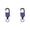 Purple, variant on Heavy Duty Retractable Keychain, Multi-Tool Carabiner, Retractable Cable ID Tactical Reel for Men and Women, Black, 2 Pcs