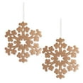 thumbnail image 1 of Design Imports CAMZ38017 Hanging Foam Snowflake, Gold - Set of 2, 1 of 5