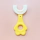 thumbnail image 4 of Cepillo de dientes Unisex PP portátil Portátil Handy Handy Lavable Remoce Lavable Cepillo de Dientes Inicio Inodoro Dientes Lavado Herramienta Amarillo 2-6 Edad 3pcs Jumpingount CE011430-02, 4 of 7
