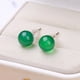 thumbnail image 2 of Pendientes de nicho de temperamento de ágata roja natural de joyería para niñas, pequeños y versátiles, pendientes de alta gama de otoño e invierno, 2 of 4