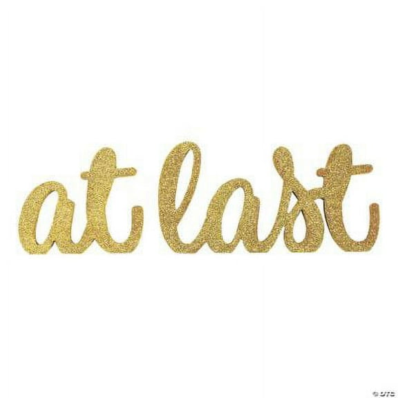 At Last Tabletop Signs, Wedding, Home Decor, 2 Pieces