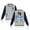 grey, variant on Babyface Ray Wavy Navy University Tour Baseball Jacket Fashion Clothes Unisex Long Sleeve