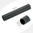 thumbnail image 2 of PVC Rigid Round Pipe 36mm ID 40mm OD 20cm/8" Length Dark Grey High Impact for Water Pipe, Crafts, 2 of 6