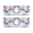 thumbnail image 7 of Yayeee Faucet Mat for Kitchen Sink 14.7" Diatomite Long Splash Guard Pad, Retro Simple Shapes, 2 Pack, 7 of 7