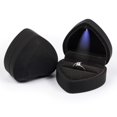 thumbnail image 1 of Heart Shaped Ring Box Velvet Holder Organizer Jewelry Presentation Box, 1 of 5