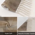 thumbnail image 6 of Brown Washable Area Rug 3'x5', Oil Painting Abstract Art Contemporary Woven Cotton Tassels Kitchen Rugs, Non Slip Indoor Door Mat Throw Carpet for Entryway Living Room Nursery Laundry Room, 6 of 9
