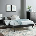thumbnail image 7 of Platform Bed Frame, King Size, Wood, Black, Modern Contemporary Urban Design, Bedroom Master Guest Suite, 7 of 7