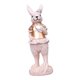 thumbnail image 2 of Miniaturas para decoración Figura de conejo de Pascua Arte de resina Artículo de casa de muñecas de conejo Flor amarilla, 2 of 9