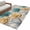 Turquoise, variant on Entryway Rug 2'x3', Retro Floral Small Rug for Kitchen Bathroom Door Mat Indoor Entrance, Red Yellow Tulips Barm Doors Farmhouse Wooden Non-Slip Area Rugs Floor Mats Carpet Front Door Rugs