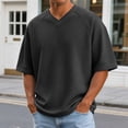 thumbnail image 2 of Akiihool Men's Graphic T-Shirts Men's Street Muscle Short Sleeve Print Personality Fashion Fashion T Shirt(Black,3XL), 2 of 4