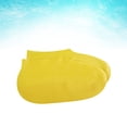 thumbnail image 5 of 1 par de cubrezapatos impermeables de látex, protectores para calzado de exterior para hombre y mujer (amarillo), 5 of 5