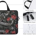 thumbnail image 3 of AWERP Dragon, Roses, Gothic Laptop Bag Diving Fabric Tablet Cover Neoprene Handle Bag 12inch, 3 of 5