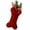 1pack Red, variant on Dog Christmas Stocking, Large Double Side Knit Bone Shape Pet Stocking, Festive Hanging Decoration for Family, Fireplace (1P White)