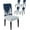 Blue, variant on Chair Covers for Dining Room Set of 6,Christmas Reindeer Tree Silhouette Stretch Seat Protector Removable Washable Chairs Slipcovers for Kitchen Banquet Wedding Hotel,White Snowflake on Black