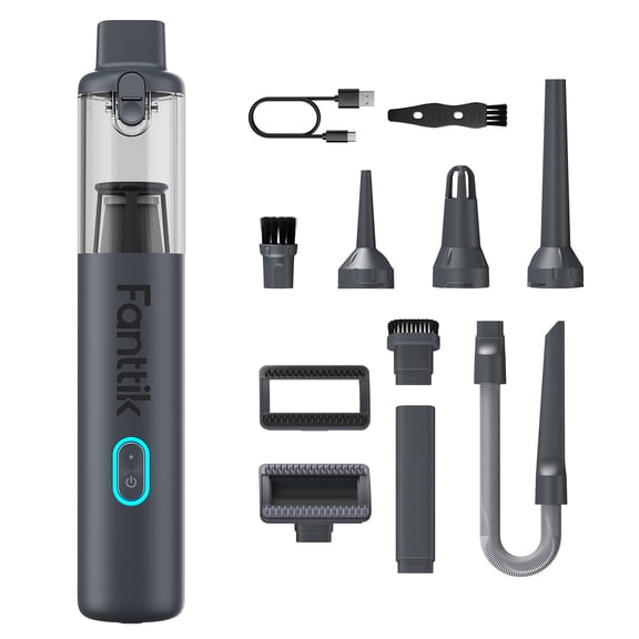 Fanttik V8 Classic Cordless Handheld Vacuum Cleaner - 4-in-1 Portable Design with 10 Attachments