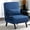 Blue, variant on BSHTI 4-in-1 Convertible Sofa Bed,with 5 Adjustable Position of Backrest,Polyester Upholstery,Lounge Folding Arm Chair,Lumbar Pillow Included,Blue