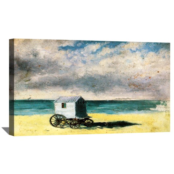 James Ensor Painting Art Print Bathing-hut Canvas Art Framed Wall Art