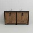 thumbnail image 5 of Laurel 84 in W x 22 in D Black Oak Double Bath Vanity, Cultured Marble Top, and Faucet Set, 5 of 10