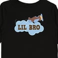 thumbnail image 4 of Inktastic Lil Bro Airplane Boys Pilot Brother Boys Long Sleeve Toddler T-Shirt, 4 of 5