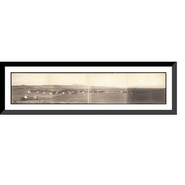 Historic Framed Print, SD 1902 Panoramic view of Spearfish PHOTO, 36-3/8" x 8-3/8"