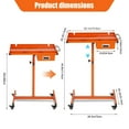 thumbnail image 3 of Kojooin Table de Travail Roulante, Établi Mobile Robuste, Capacité de Charge de 220 Lb, Table de Travail Réglable de 30 Pouces avec Roues, pour Garage, Atelier, 3 of 6