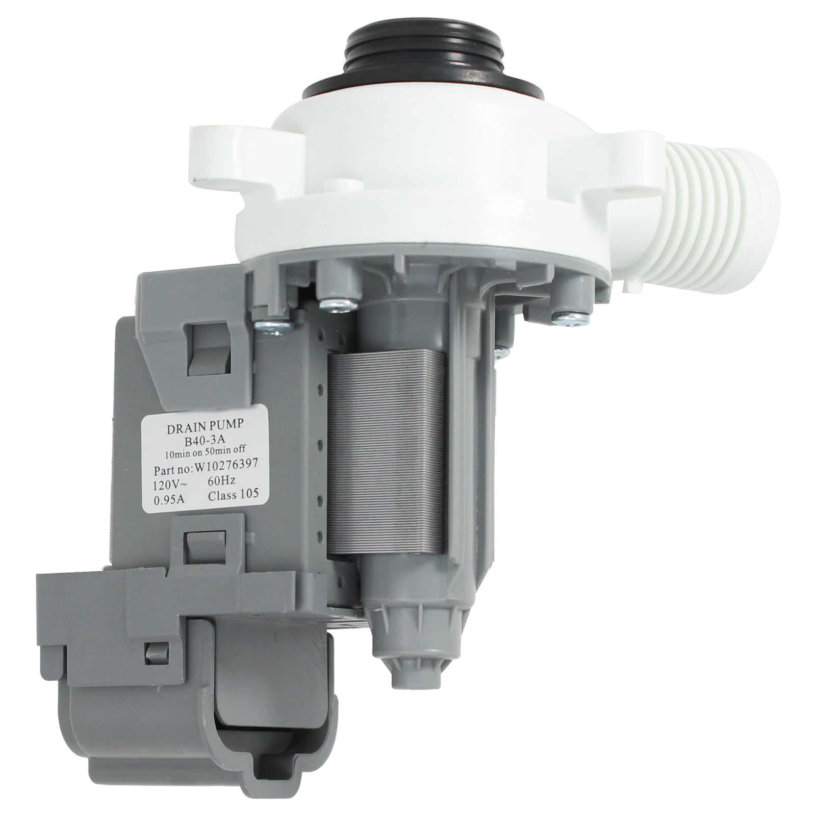 120V-60Hz-10min on 50min off part for Wh Details about   Beaquicy W10276397 Washer Drain Pump 