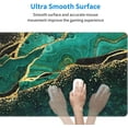 thumbnail image 5 of Extended Large Mouse Pad, XL Gaming Mousepad 31.5 x 11.8 Inch, Big Computer Keyboard Desk Pad, Waterproof Mouse Mat with Stitched Edges and 3mm Thick Long Non-Slip Base for Office Gaming, Green Marble, 5 of 6