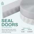 thumbnail image 5 of 33 Feet Self Stick Silicone Door Seal Strip for Windows, Doors, Glass Shower Door, Sliding Door Weatherstrip Draft Stopper Weather Stripping Tape Roll Exterior Door Frame Sealers, 5 of 8