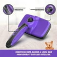 thumbnail image 7 of Ruff 'N Ruffus Self-Cleaning Pet Slicker Brush For Cats & Dogs + FREE Pet Nail Trimmers & Plastic Comb, Purple, 7 of 7