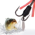 thumbnail image 4 of 2Pcs Floating Soft Frog Fishing Lure with Sharp Double Hooks Artificial Simulation Metal Sequins, 4 of 8