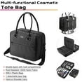 thumbnail image 2 of Byootique Makeup Bag Soft Sided Makeup Train Case Hangbag 2 Layer Cosmetic Tote with 4 Inner Removable Pouches Artist Multifunctional Toiletry Organizer Storage Carry on Travel Bag with Strap, 2 of 9