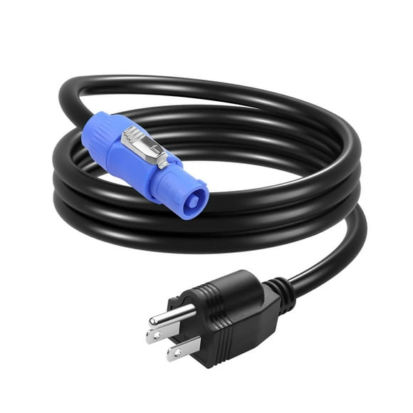 CERRXIAN 3-Prong NEMA 5-15P to PowerCON AC Power Cable 20A 16AWG NEMA 5-15P Male to 3 Pin PowerCon Male Connector Extension Power Wire for Outdoor Stage Light Series LED Screen - 1M / 3.2FT