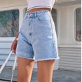thumbnail image 6 of Women's Jean Shorts High Waisted Size 14 Casual Shorts Fashion High-Waisted Jeans, 6 of 7