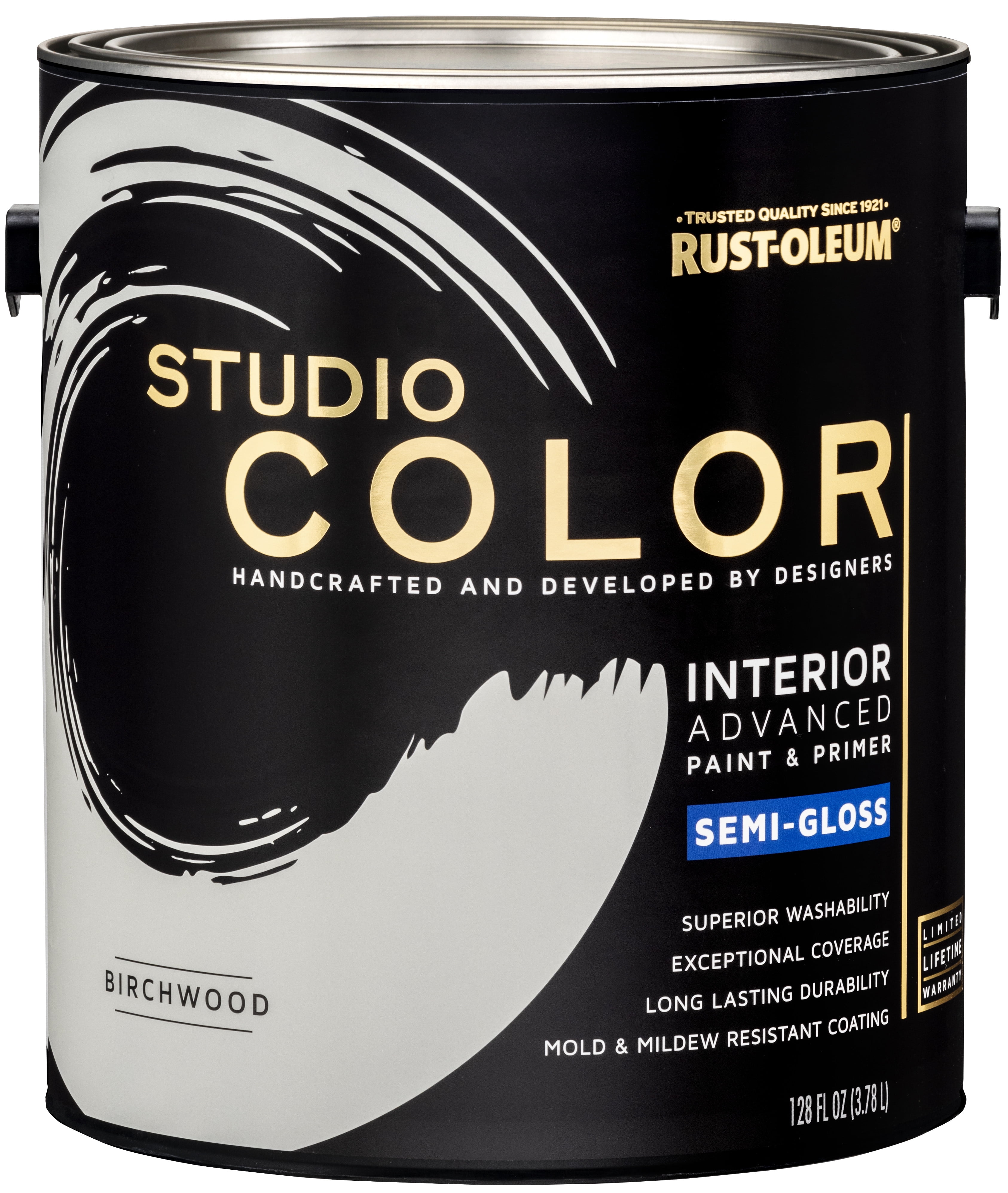 Birchwood, Rust-Oleum Studio Color Interior Paint + Primer, Semi-Gloss Finish, Gallon