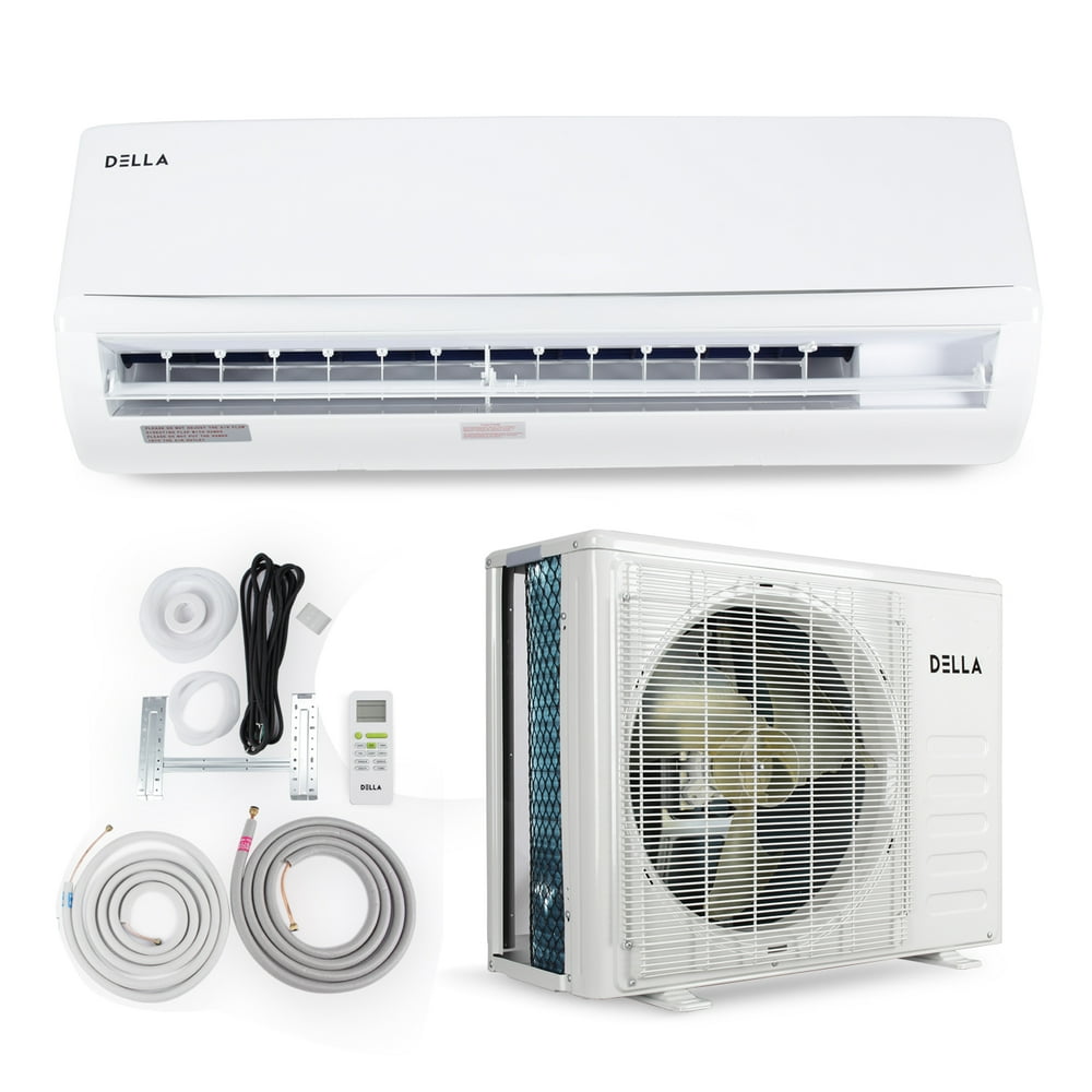 DELLA 9,000 BTU 230V MiniSplit AHRI Inverter Air Conditioner Heat Pump