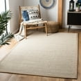 thumbnail image 3 of SAFAVIEH Natural Fiber Kentigern Border Seagrass Area Rug, Marble/Linen, 4' x 4' Square, 3 of 9