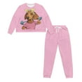 thumbnail image 2 of DISNIMO Women's 2 Piece Pajama Sets Dachshund Printed Long Sleeve Sleepwear with Long Pants Loose Fit Loungewear Fashion Oversized Nightwear, M, 2 of 7