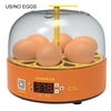 Mini Digital 6 Eggs Incubator Automatic Temperature Brooder Egg Hatcher yellow