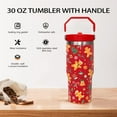 thumbnail image 4 of 30 oz Gingerbread Flip Tumbler with Lid and Straw, Travel Mug Cup for Women, Decor Accessory, 4 of 6
